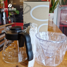 Cargar imagen en el visor de la galería, KIT V60 COFFEE SERVER 02 HARIO
