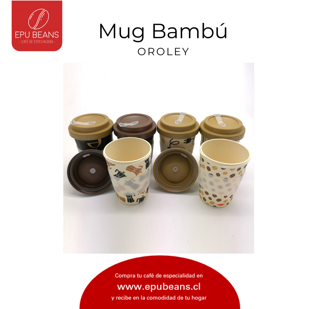 Taza Mug Reutilizable Bambú 350 ml